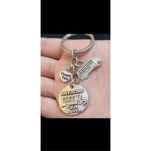 Awesome Bus Driver Keychain School Bus Thank You Gift